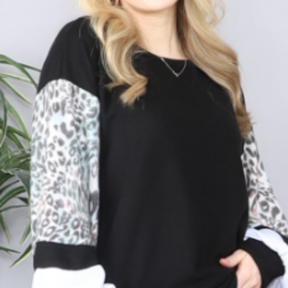 Acting Pro leopard print sweatshirt